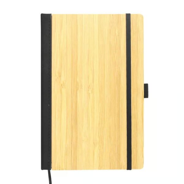 A5 size Bamboo Notebooks with Pen Loop & Page Marker - Image 2