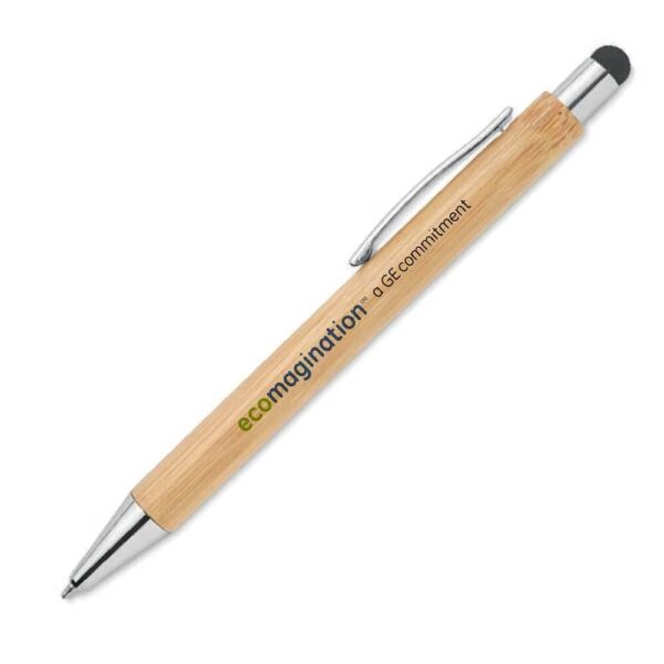 Bamboo Pens with Stylus & Blue Color Ink - Image 2