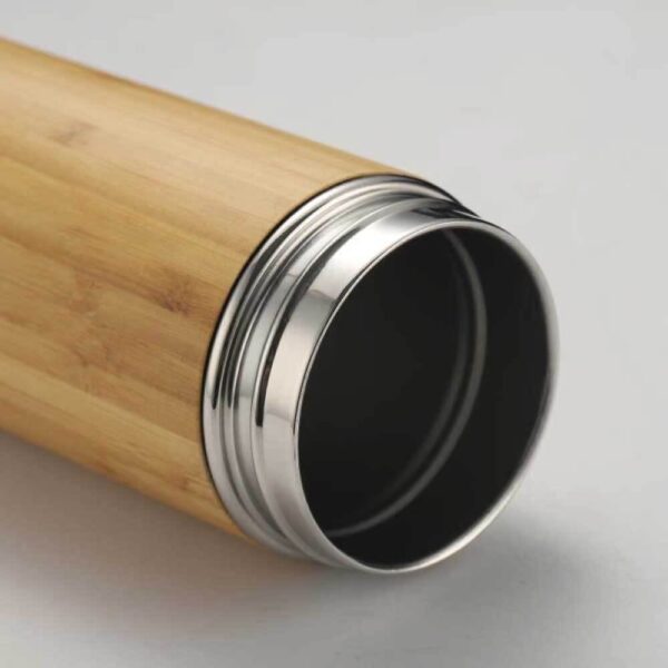 Bamboo Flask with Temperature Display - Image 3