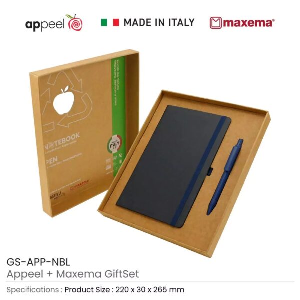 Appeel A5 Notebook and Maxema Dot Recycled Pen Italian Gift Sets - Image 5