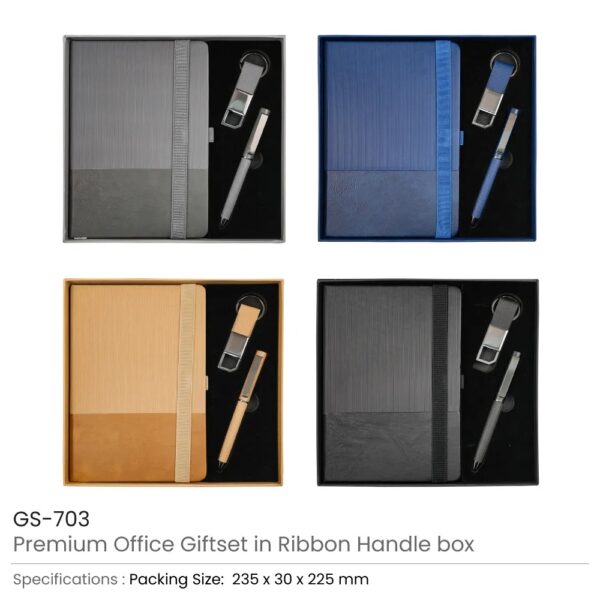 Premium Office Gift Set with Ribbon Handle Box - Image 2