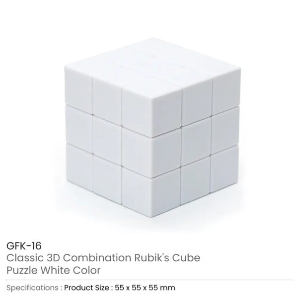 Promotional Rubik’s Cube Puzzles White Color - Image 4
