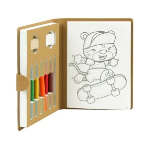 Eco-Friendly Drawing Pad Set, Colored Pencils Sharpener Eraser
