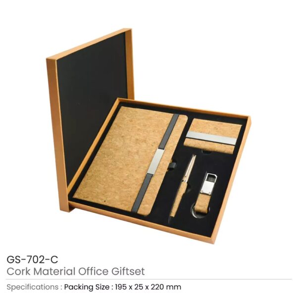Office Gift Sets with Notebook, Pen, Card Holder, Keychain - Image 5