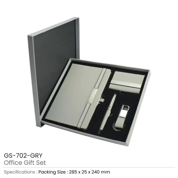 Office Gift Sets with Notebook, Pen, Card Holder, Keychain - Image 3