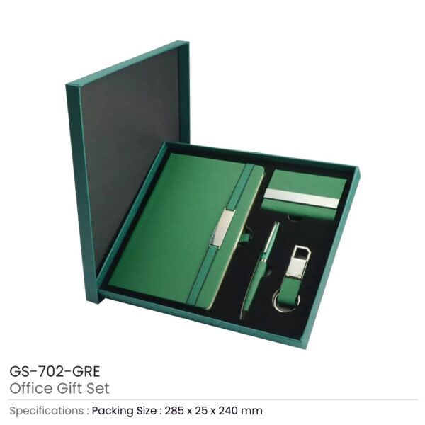 Office Gift Sets with Notebook, Pen, Card Holder, Keychain - Image 4