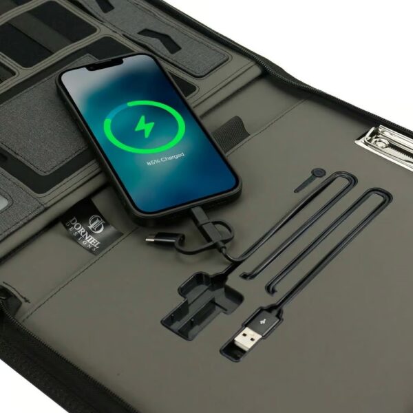 Dorniel Portfolio A4, Wireless Powerbank 8000mAh & LED Logo - Image 3