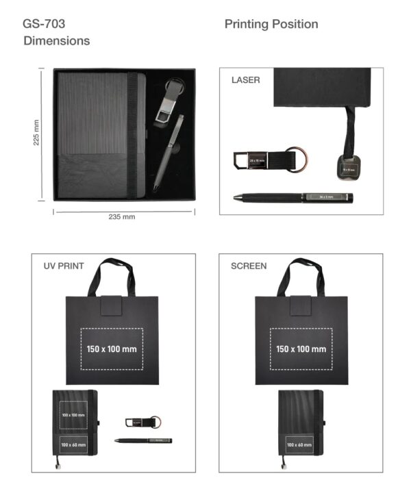 Premium Office Gift Set with Ribbon Handle Box - Image 4