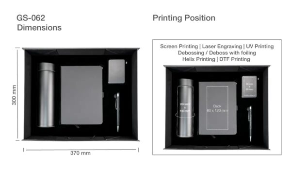 Corporate Office Gift Set in Color Themed Box with Ribbon Handle - Image 2