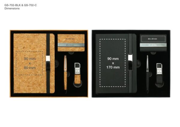 Office Gift Sets with Notebook, Pen, Card Holder, Keychain - Image 6