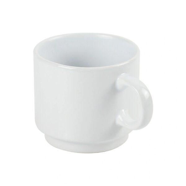 Ceramic Cups 10 Oz Glossy Finish White Color